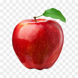 The red apple