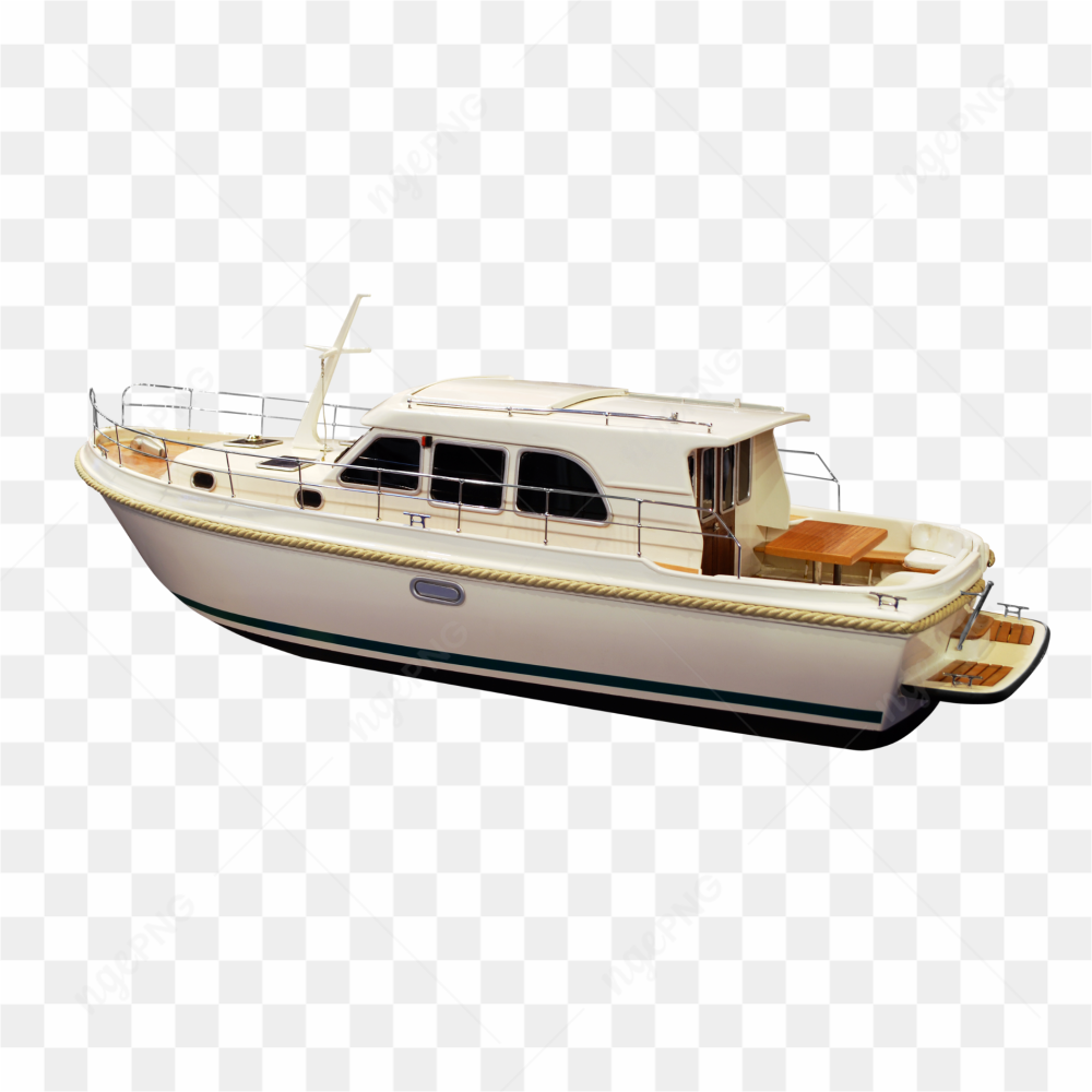 The white yacht