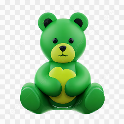 Green Teddy Bear