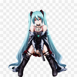 Anime vtuber Hatsune miku