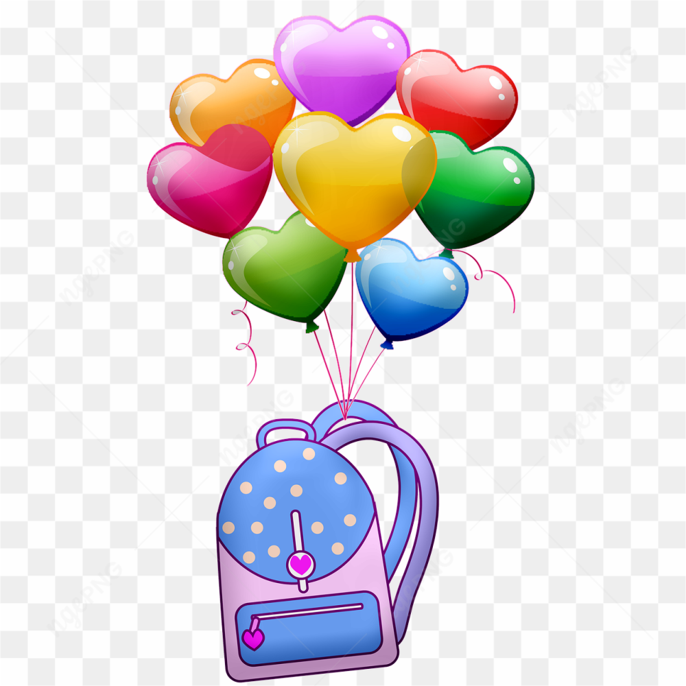 Balloons on a bag