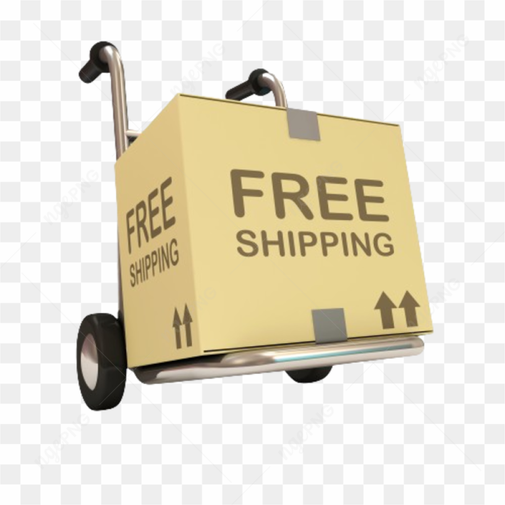Hand truck with box isolated on transparent background PNG