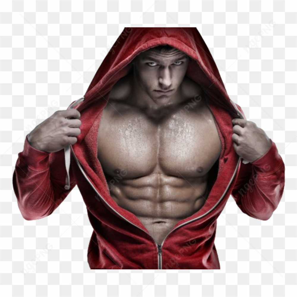 Strong bodybuilder  Muscular man working out in gym doing exercises transparent PNG