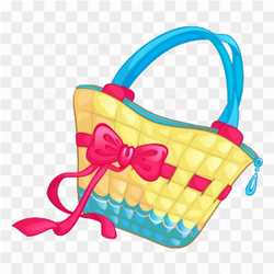 Colorful handbag vector PNG