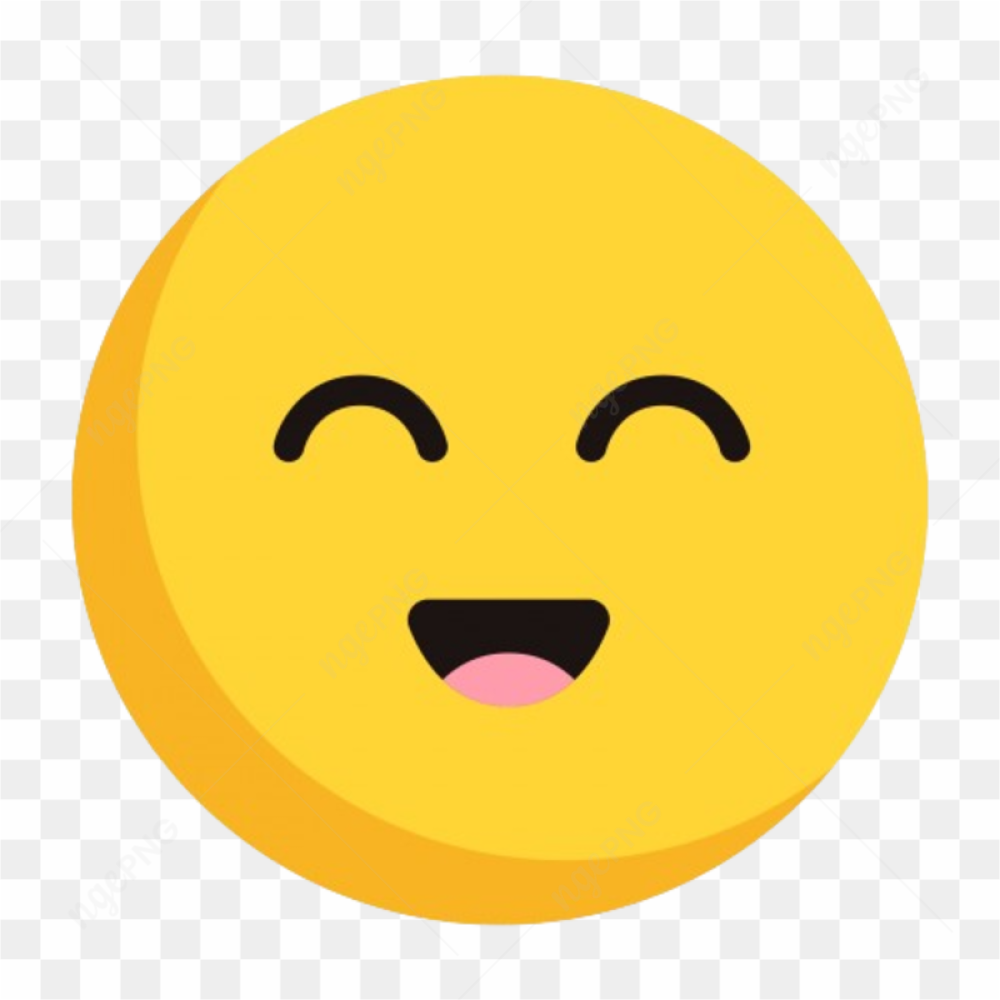 Cute face emoji vector png