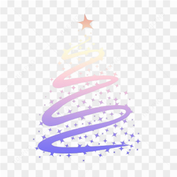 Crooked Christmas tree vector PNG
