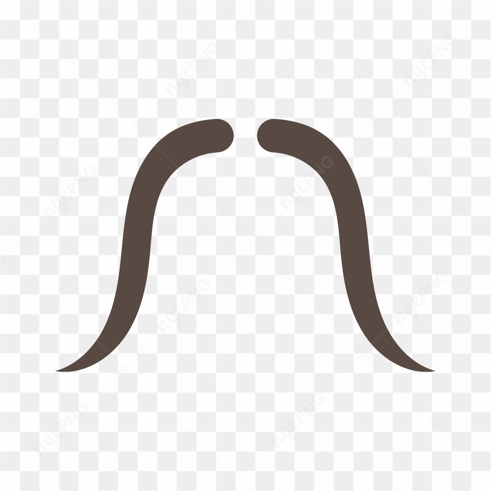 Funny fake mustache mask on transparent background PNG