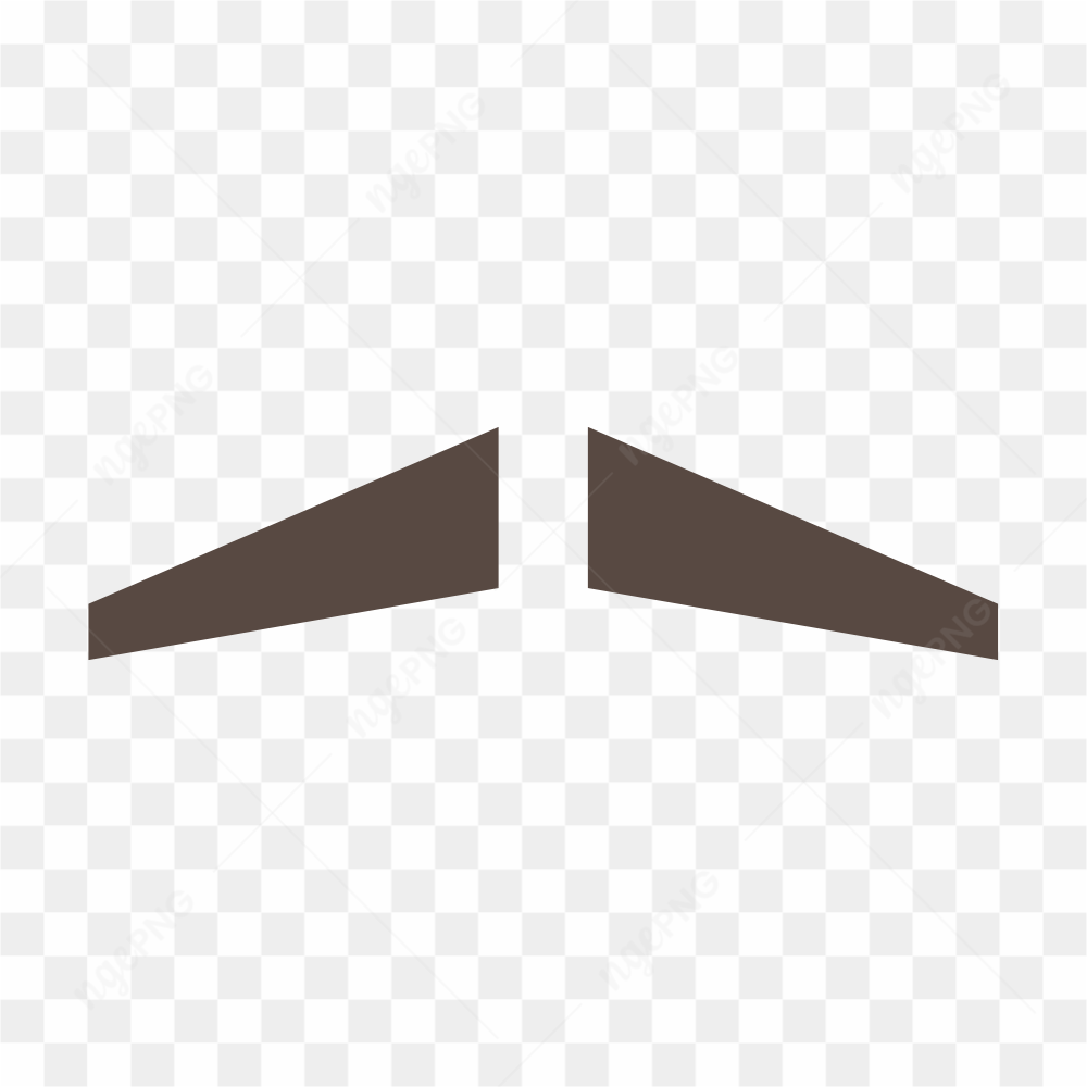 Funny fake mustache mask isolated on transparent background PNG