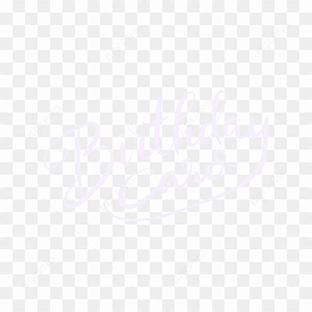 Birthday handwriting calligraphy on transparent background PNG