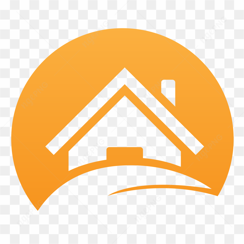 Illustration of house logo design template on transparent background PNG