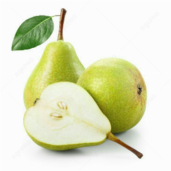 Juicy green pears