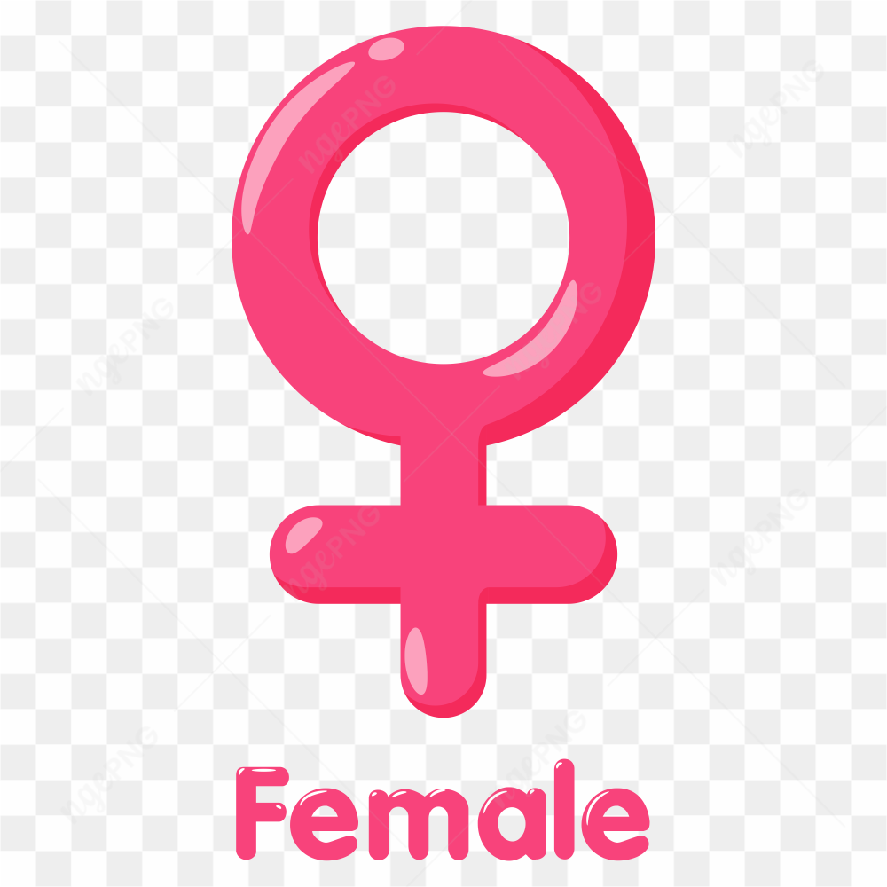 Gender symbol. meaning of sex females on transparent background PNG