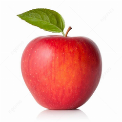 Red juicy apple