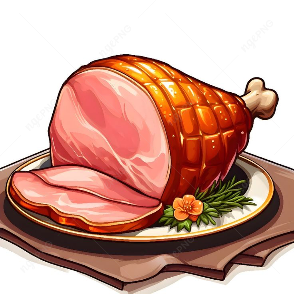 Juicy chicken ham