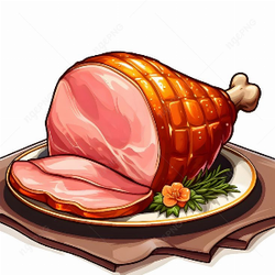 Juicy chicken ham