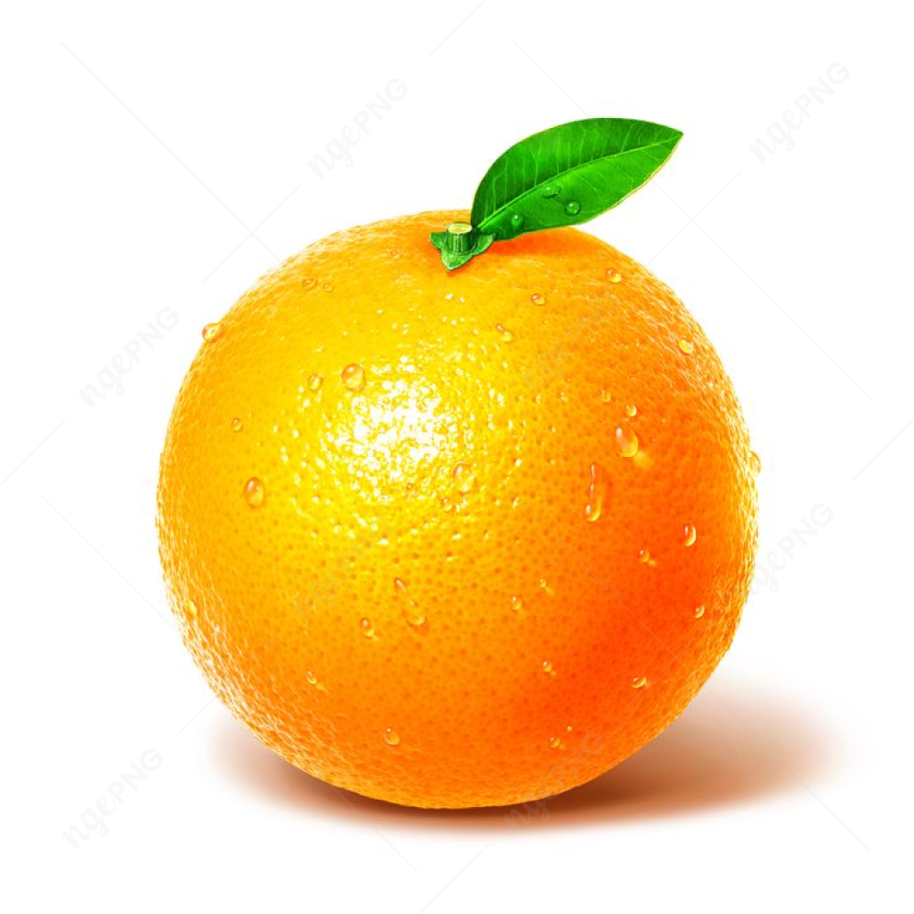 Whole juicy orange