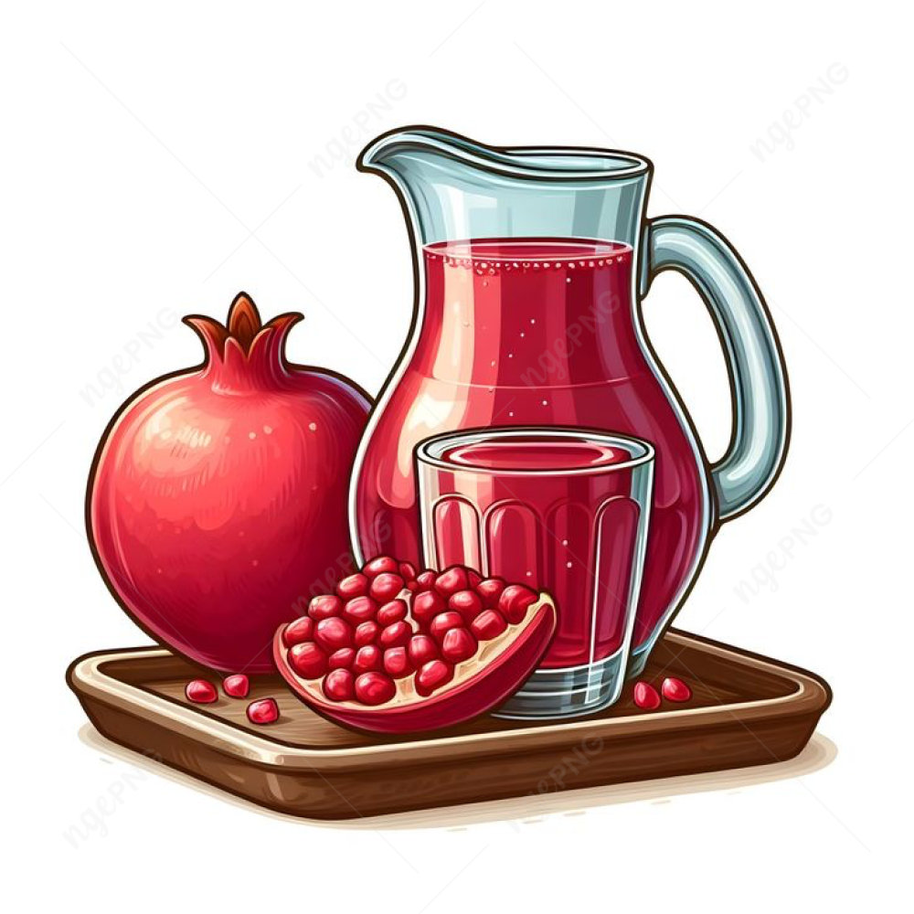 Freshly squeezed pomegranate juice