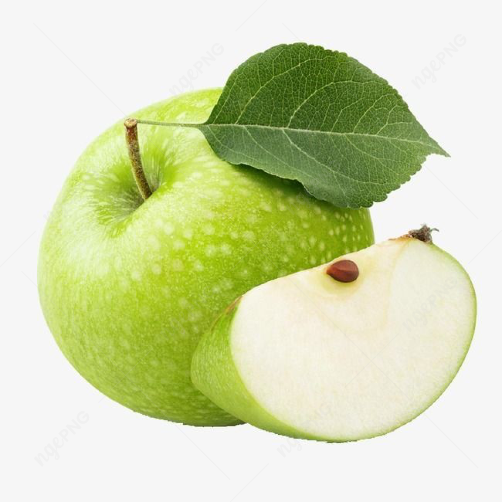 Green juicy apple