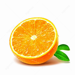 Half a ripe orange