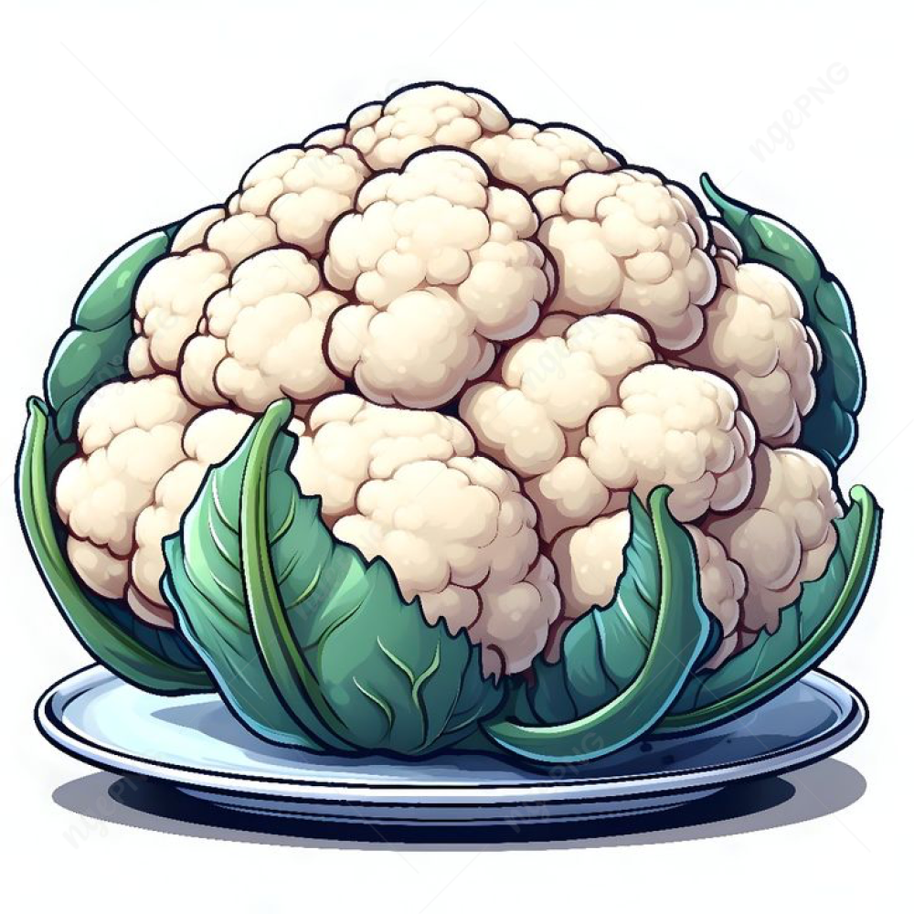 Large raw cauliflower 