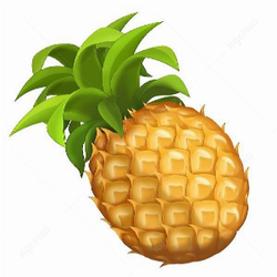 Sweet and ripe pineapple