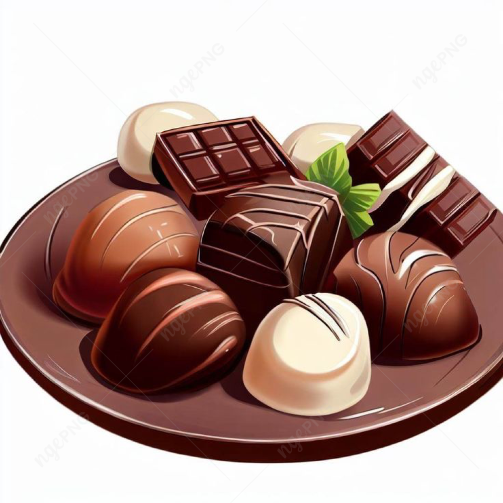 Beautiful assortment of chocolates