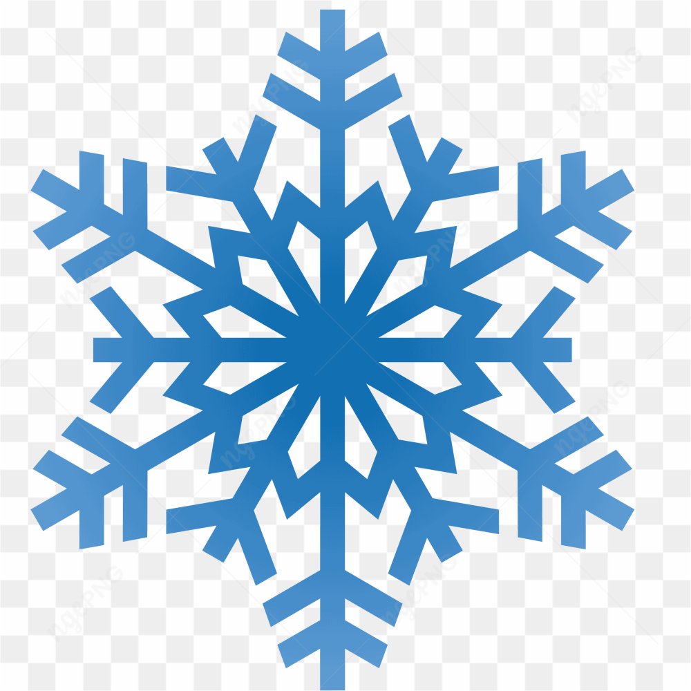 Blue snowflak png