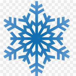 Blue snowflak png