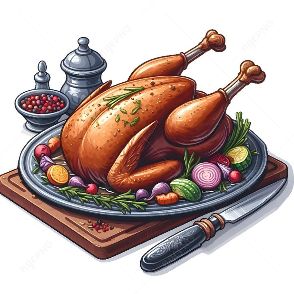 Baked chicken with vegetables