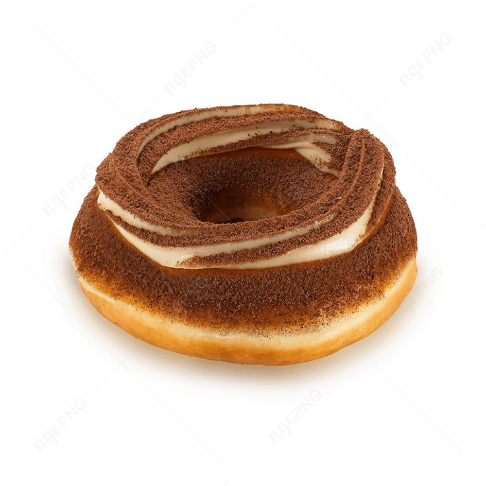 Delicious donut with custard