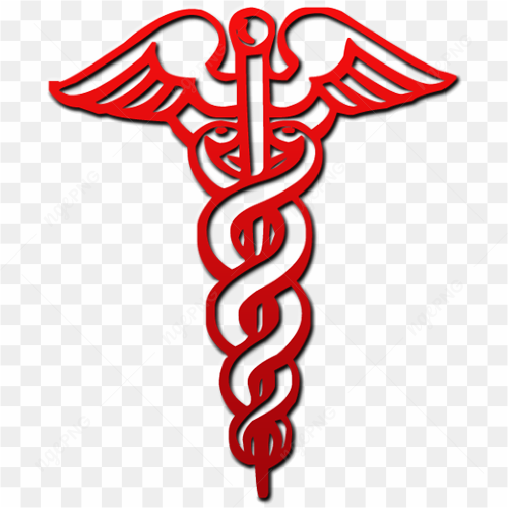 Red medical sign logo