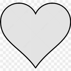 White heart clipart