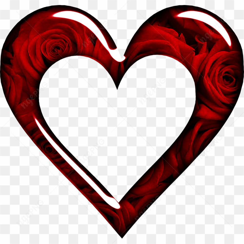 See through love heart