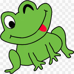 Cartoon frog smiley