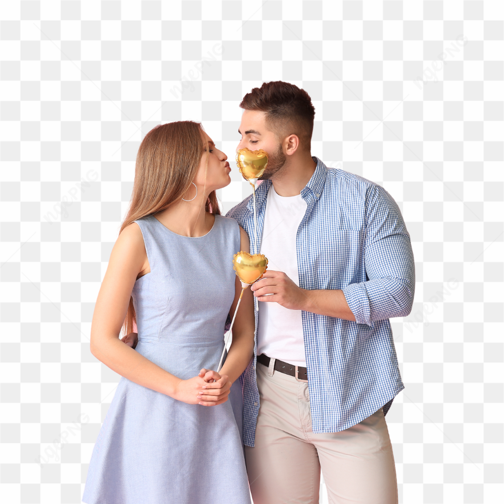 Casal de jovens namorando