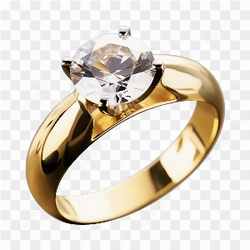 Lindo anel de noivado com diamante