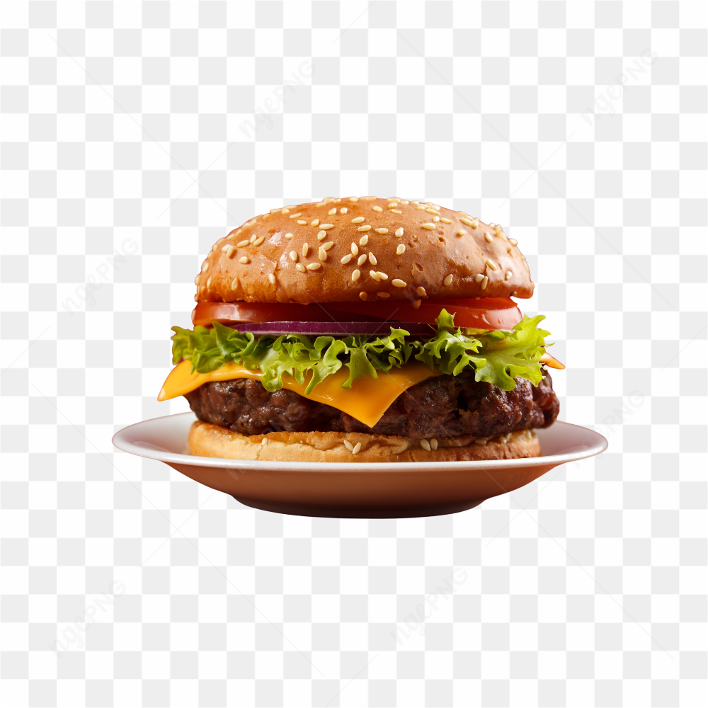 HAMBURGUER NO PRATO