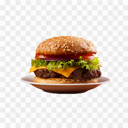 HAMBURGUER NO PRATO