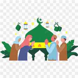 Silaturahmi kartun png