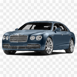 Une Bentley Flying Spur W12 d\'un bleu profond