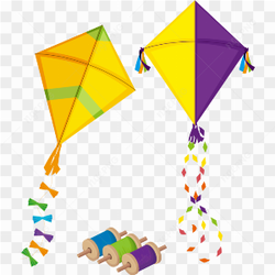 Envol de cerfs-volants colors pour Makar Sankranti