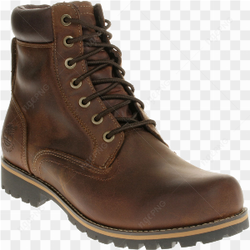 Une paire de bottes en cuir marron