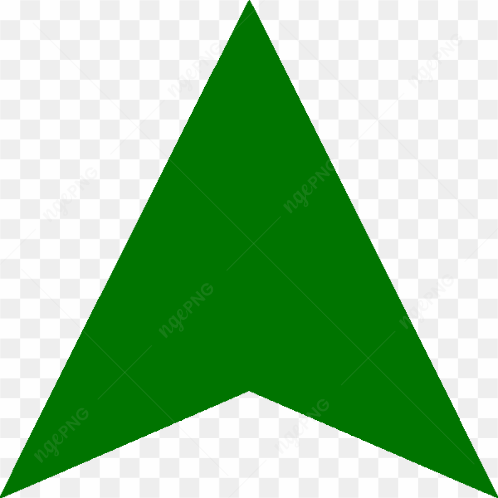 Une flche verte pointant vers le bas