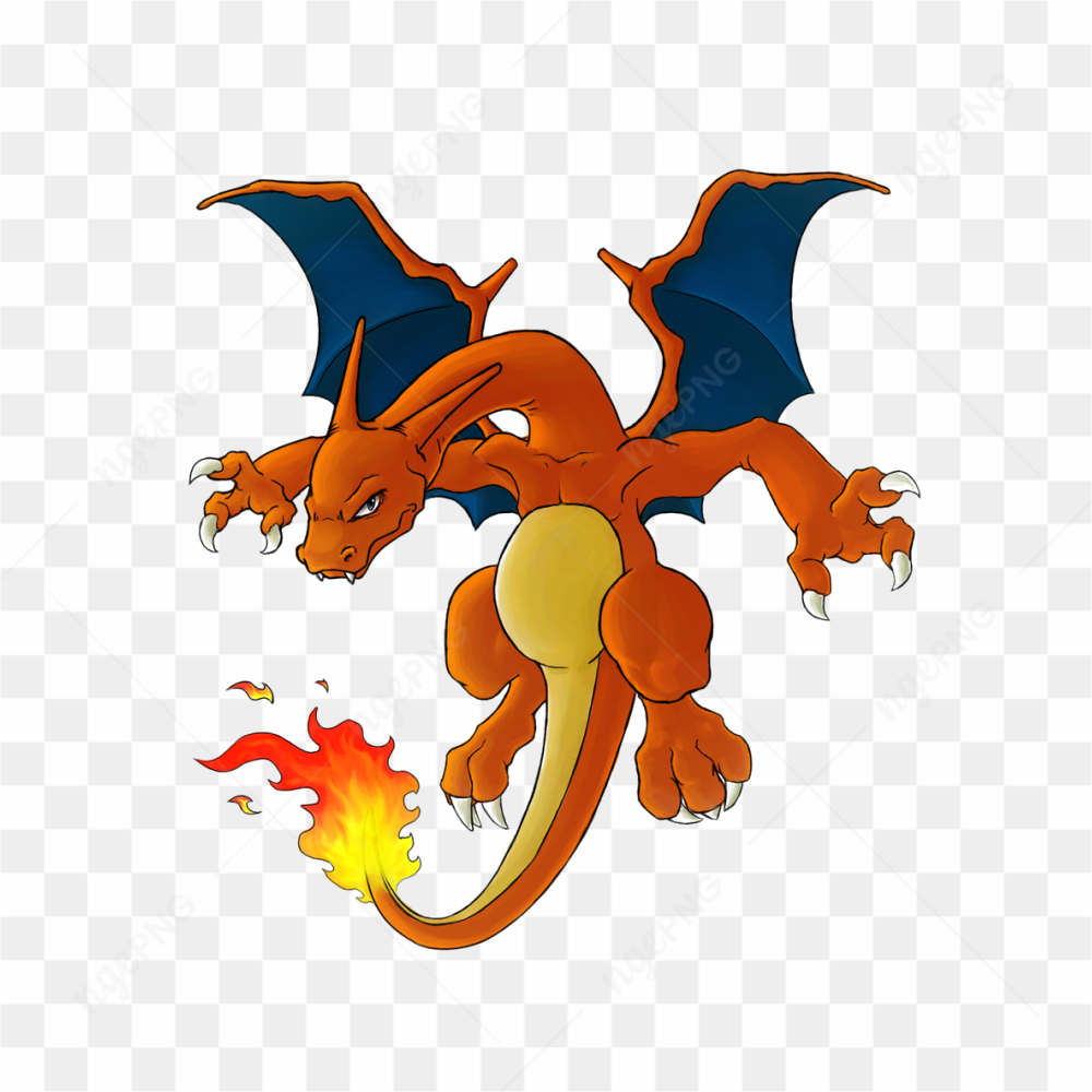 Un dragon en feu
