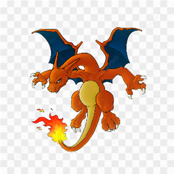 Un dragon en feu