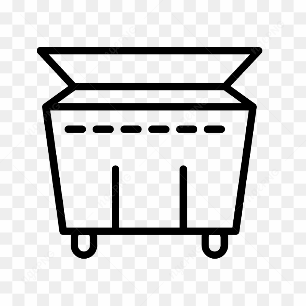 Trash bin transparent