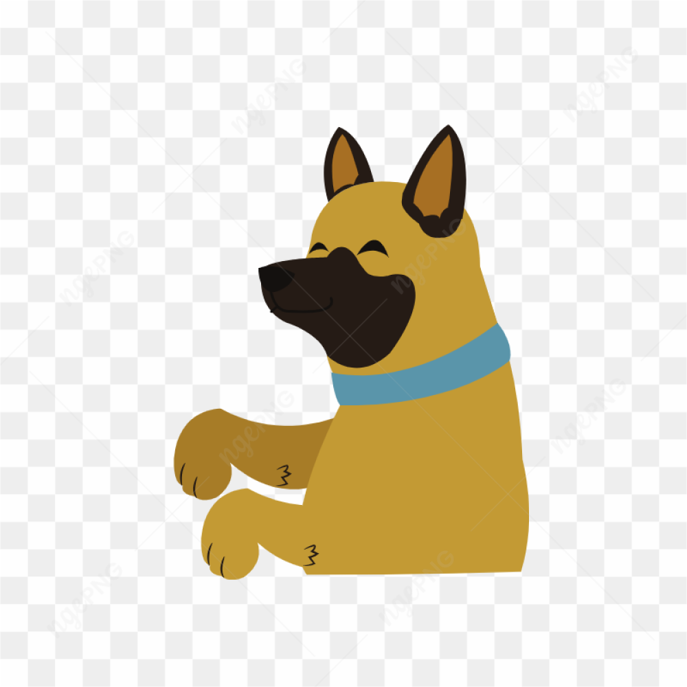 Happy dog transparent image 