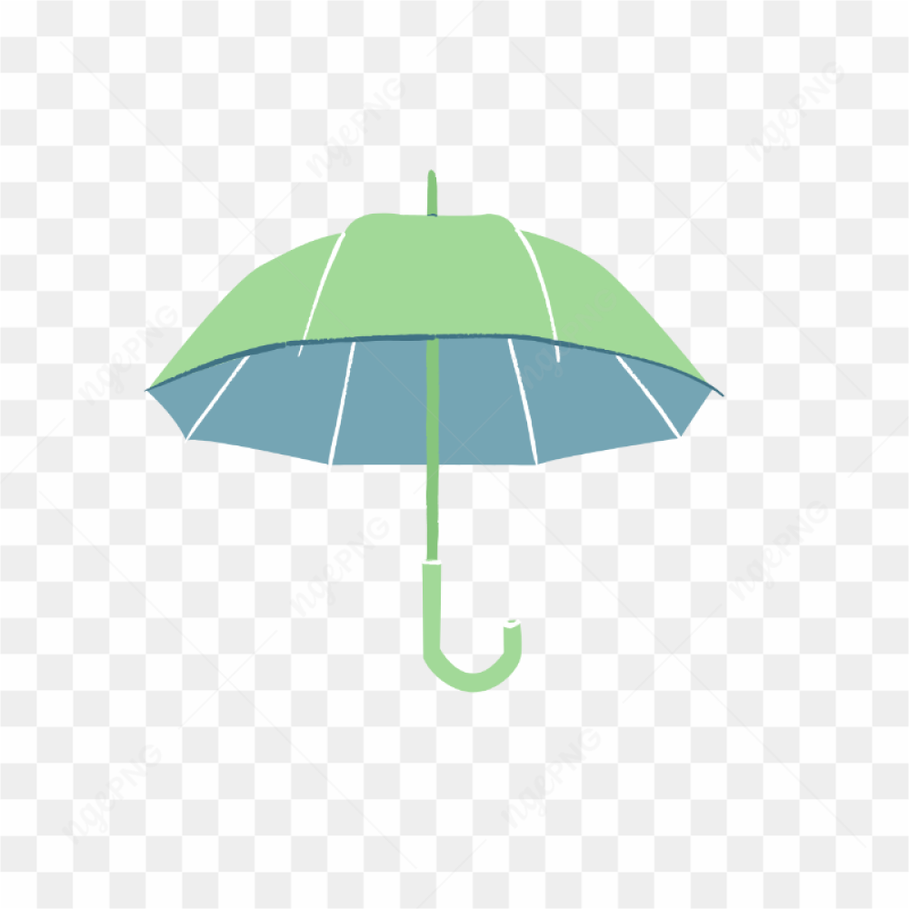Green color umbrella