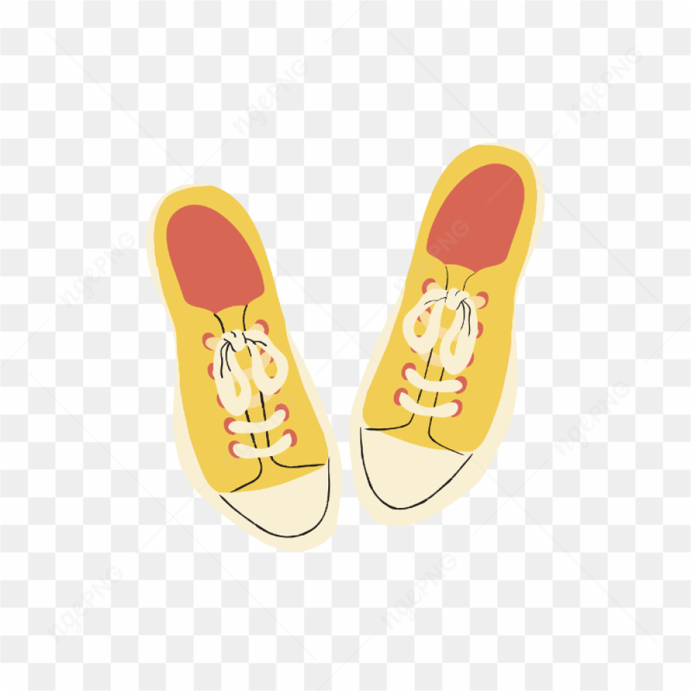 Yellow color shoes