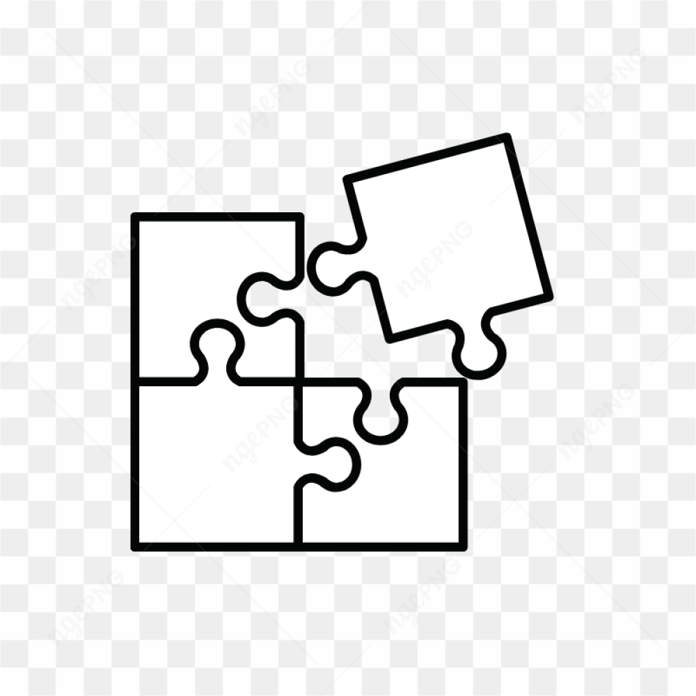 Puzzle black and white